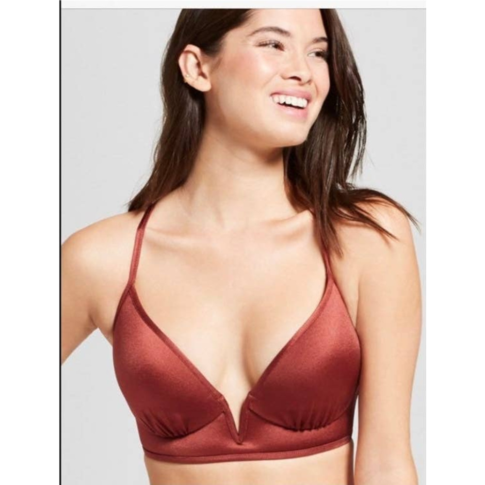 Women's Copper Shade and Shore V Bikini Top size 38B